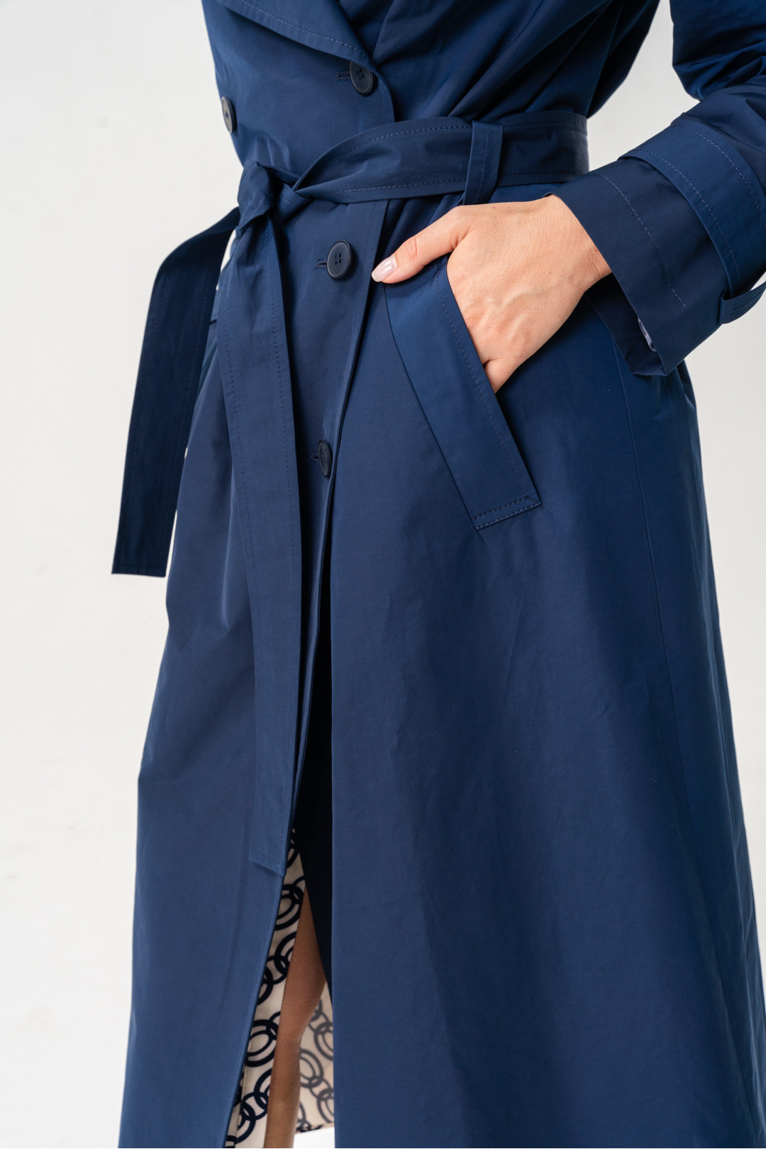 Water repellent fabric trenchcoat 'GLASGOW'