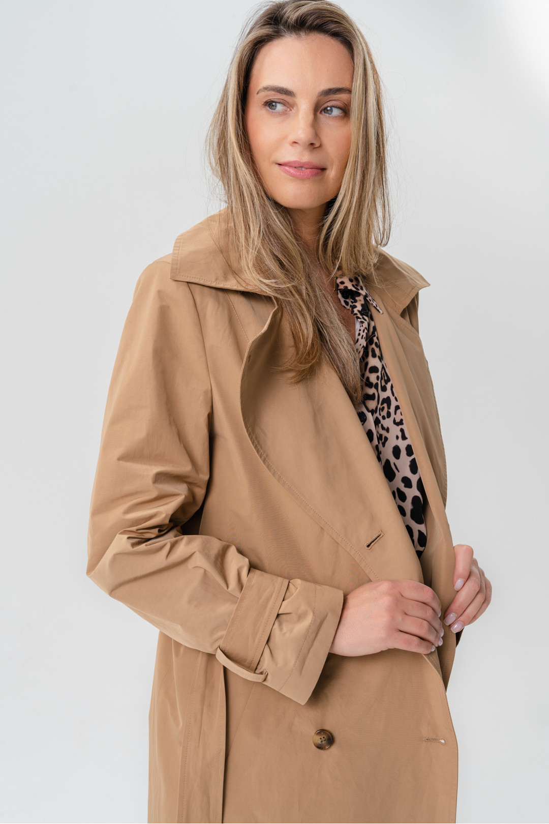 Water repellent fabric trenchcoat 'GLASGOW'