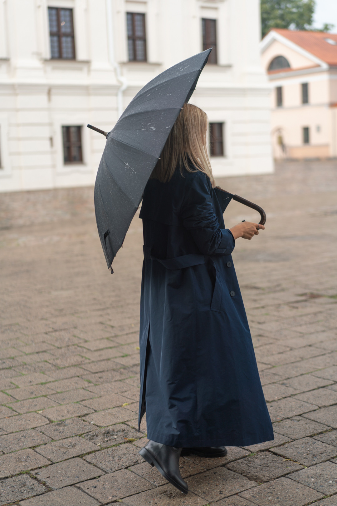 Water repellent fabric trenchcoat 'GLASGOW'