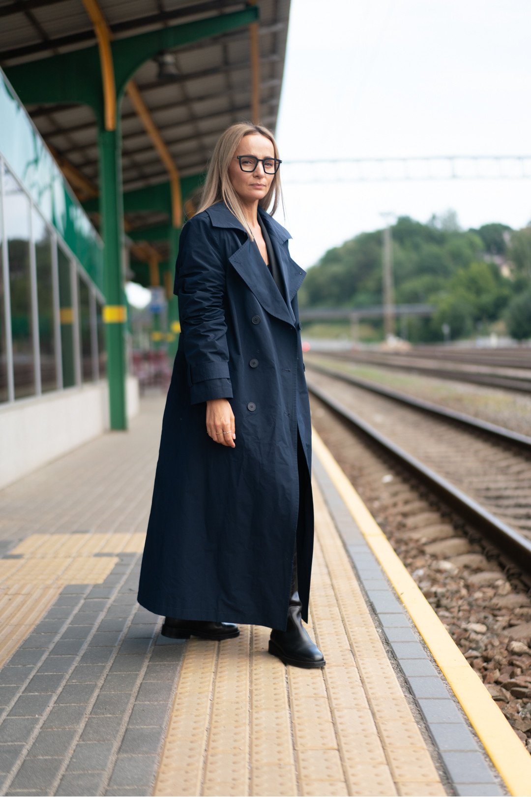 Water repellent fabric trenchcoat 'GLASGOW'