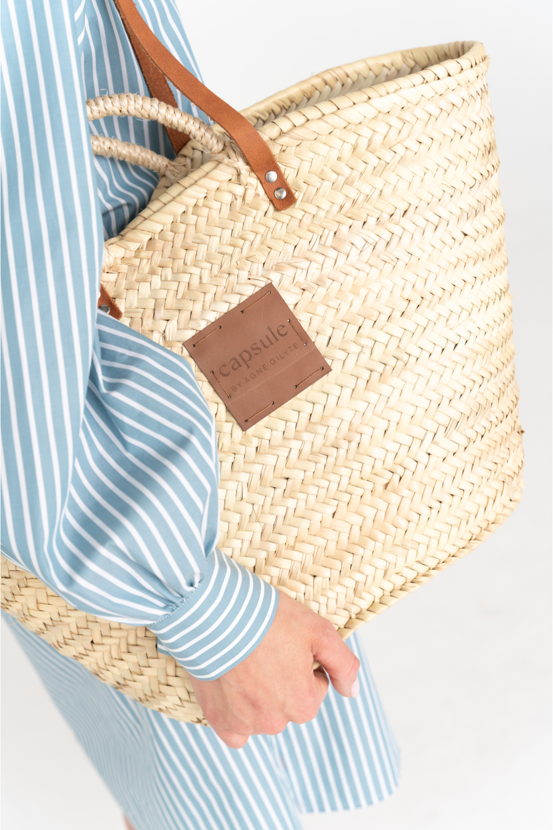 Raffia tote bag 'MENORCA'