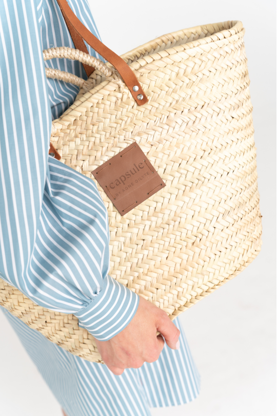 Raffia tote bag 'MENORCA'