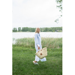 Raffia tote bag 'MENORCA'