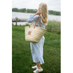 Raffia tote bag 'MENORCA'