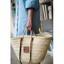 Raffia tote bag 'MENORCA'