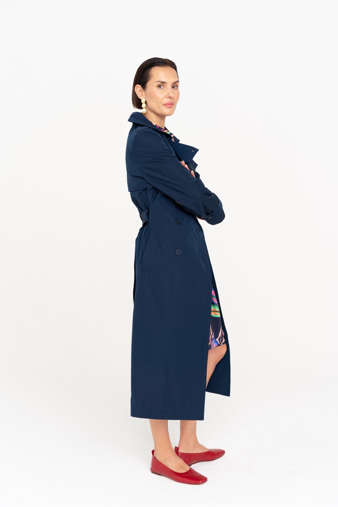 Water repellent fabric trenchcoat 'GLASGOW'