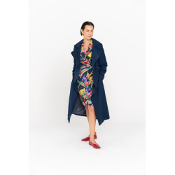 Water repellent fabric trenchcoat 'GLASGOW'