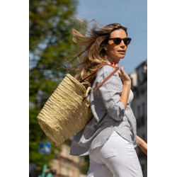 Raffia tote bag 'MENORCA'