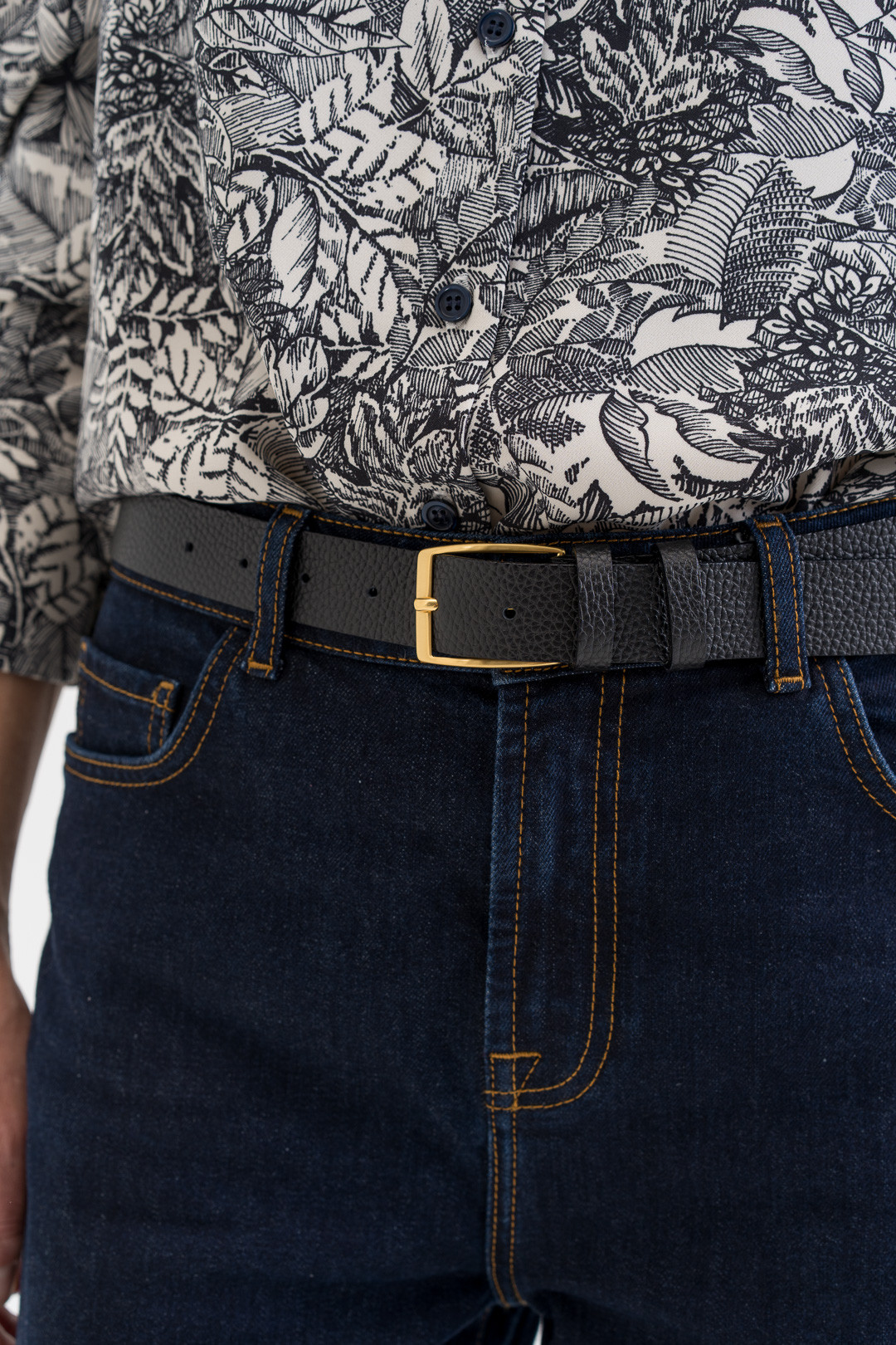 Leather belt 'GOTLAND'