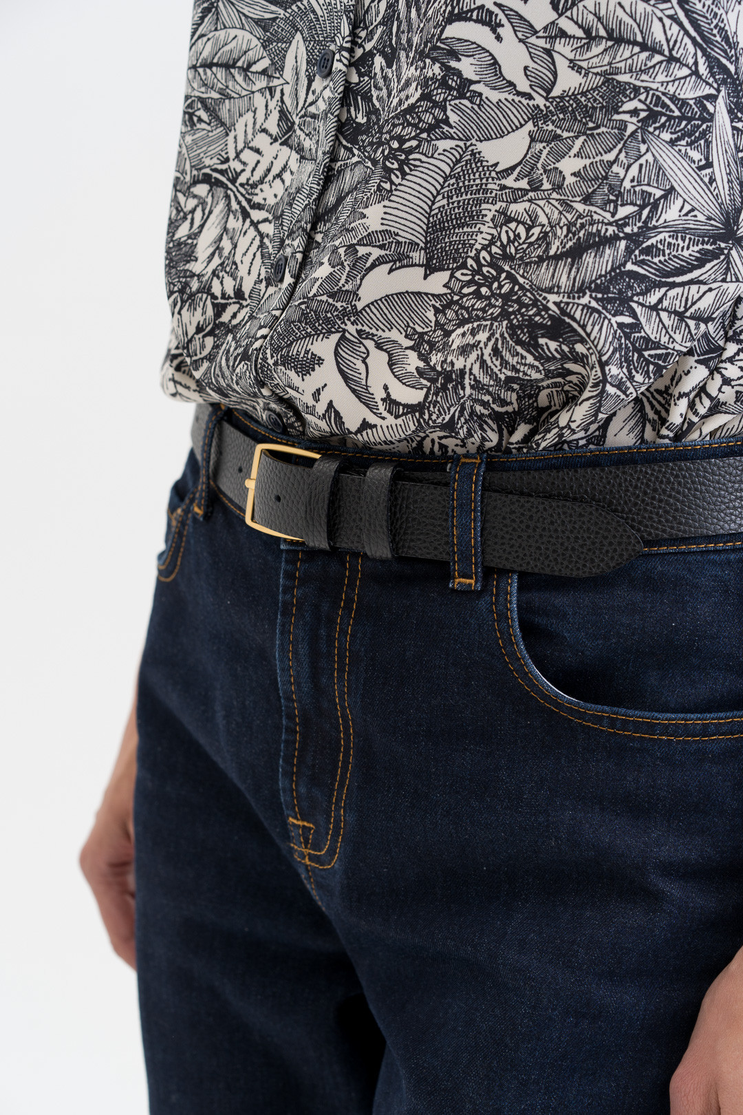 Leather belt 'GOTLAND'