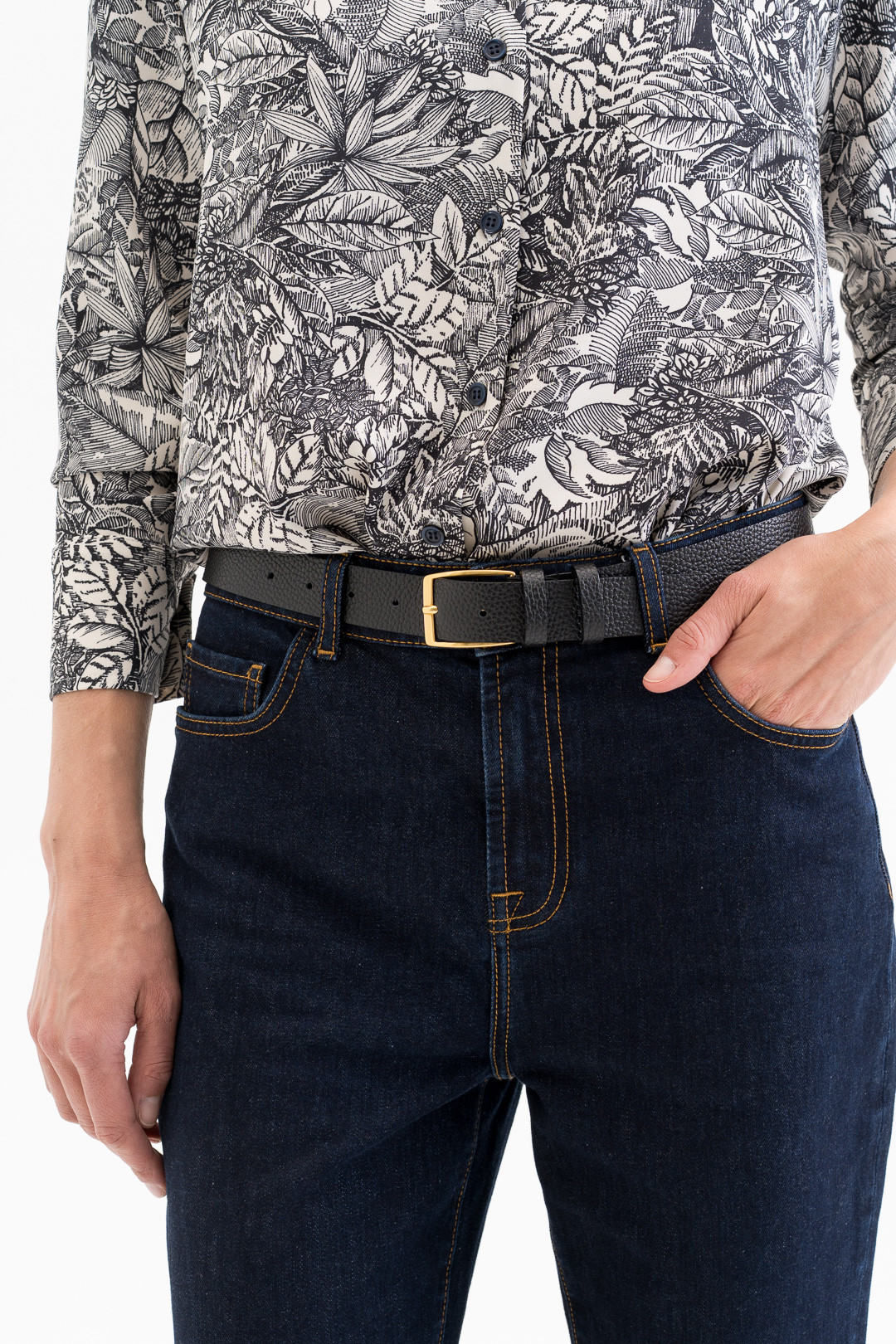 Leather belt 'GOTLAND'