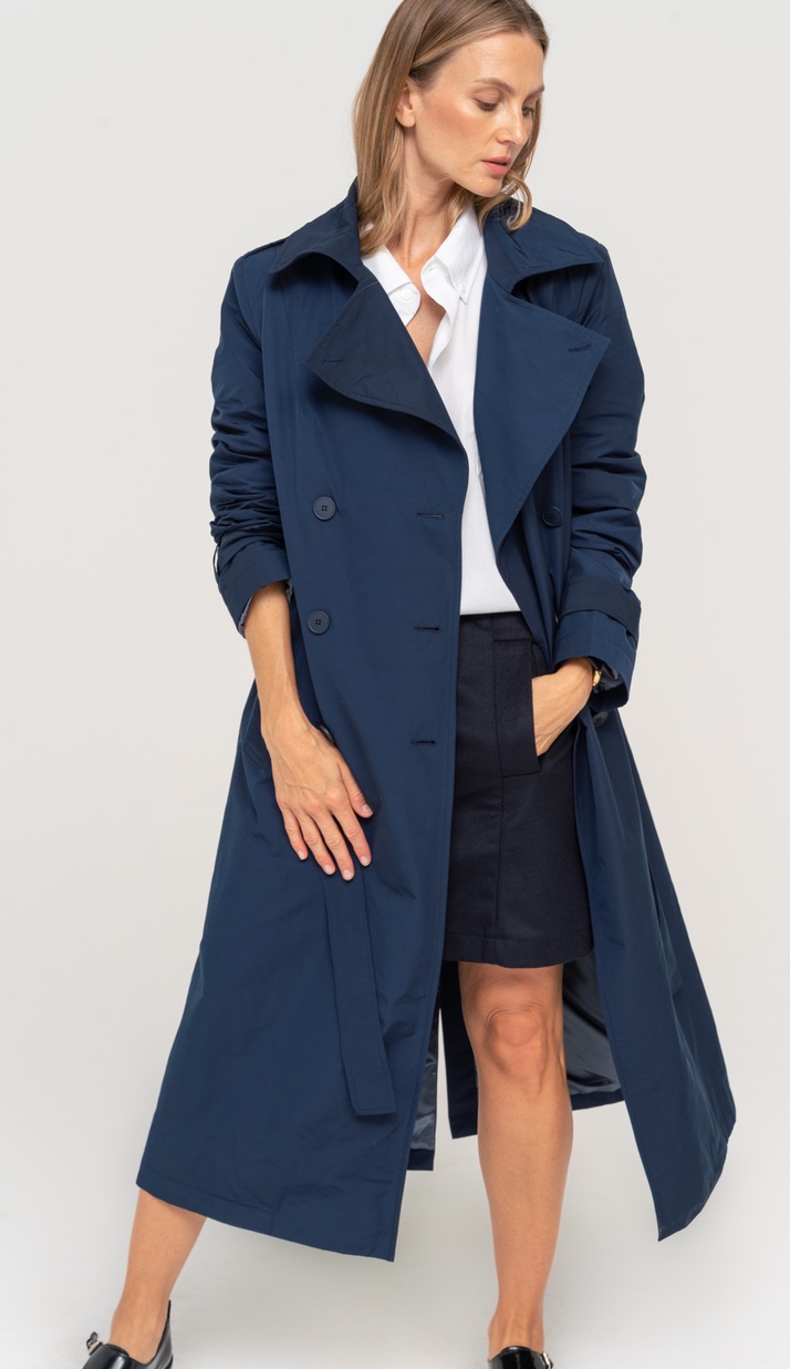 Water repellent fabric trenchcoat 'GLASGOW' - Look #1