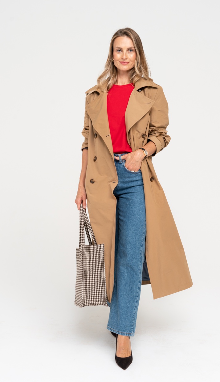 Water repellent fabric trenchcoat 'GLASGOW' - Look #1